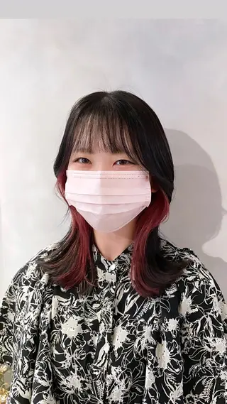 ミディアム カラー 🔷ダブルカラーハイ トーン🔷櫻井走のヘアスタイル