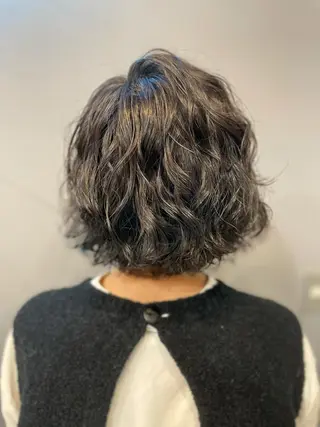 ショート パーマ 🌈ショートボブ⚪︎ 暖色🌈村山武史のヘアスタイル