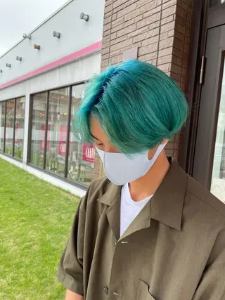 カラー メンズ 石坂 瀬音のヘアスタイル