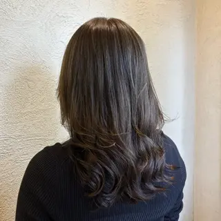 ロング カラー 豊川/Facil/ スズキサクラのヘアスタイル