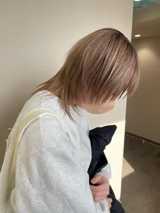 ショート カラー ヘアアレンジ 松井那津子 /ハイライトブリーチのヘアスタイル