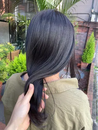 セミロング カラー SHIAN橋本店 おぐちまほのヘアスタイル