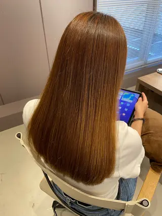 ロング 髪質改善/縮毛/トリ ートメント/平野広大のヘアスタイル