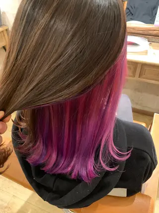 ミディアム カラー SALOWIN(サロウィン)広島並木通り所属・田村和範/似合わせ カラー/縮毛矯正のヘアスタイル