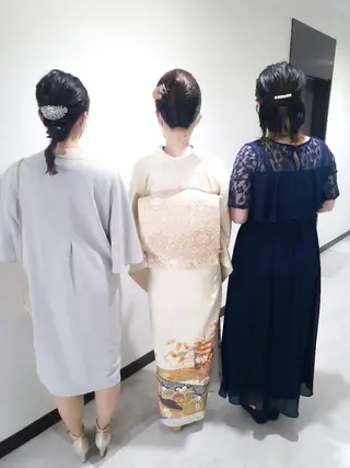 ミディアム ヘアアレンジ Hair&Make Delight*のヘアスタイル