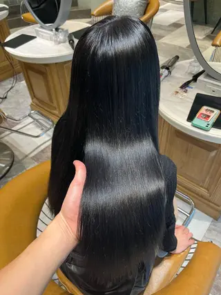 ロング カラー カットモデル募集 艶カラー/ユウトのヘアスタイル