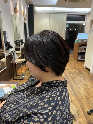 ショート hairsalon de Forever本店所属・笠原未稀/カット・ ハイライトモデルのヘアスタイル
