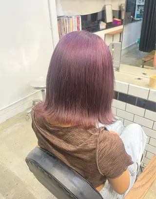 カラー ベージュ×艶🍨 mihoのヘアスタイル