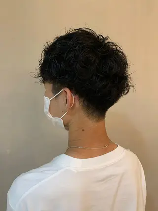 パーマ メンズ 似合わせ/レイヤー/ ボブ/西島 絢香のヘアスタイル