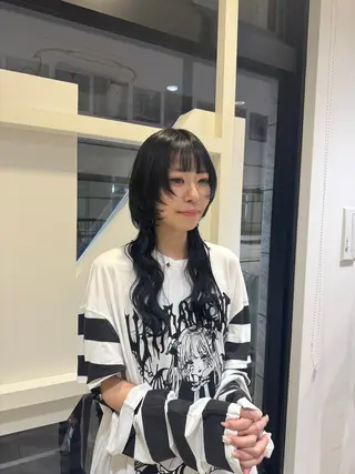 ロング レイヤー/ウルフカッ ト/𝓡𝓲𝓷🍎のヘアスタイル