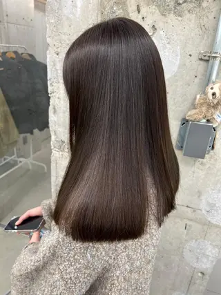 ロング ヘアアレンジ パーマ カラー ヘアケア特化型サロン newi 梅田のヘアスタイル