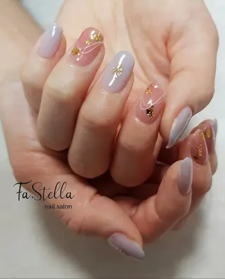 セミロング ネイル Fa.Stella ファステラ のネイルデザイン