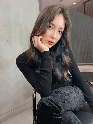 ロング 銀座/韓国/ワンホン 🤍艶髪🖤nahoのヘアスタイル