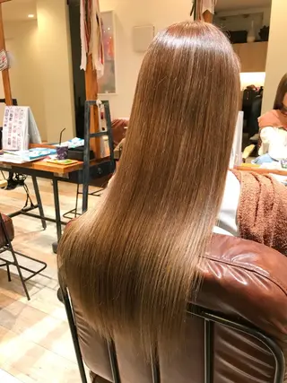 ロング カラー シールエクステ⭐️ オオミタクヤのヘアスタイル