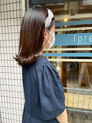 ミディアム ヘアアレンジ あずまぐち めぐみのヘアスタイル