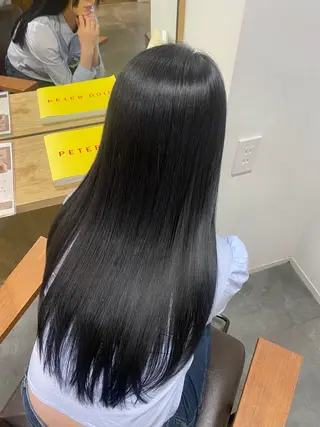 ロング hair&culture gallery moloco　神保町　九段下店所属・RISA🩶🐈‍⬛ カット✨透明感カラーのヘアスタイル