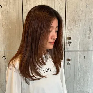 セミロング 柔らかいcolor ¦韓国¦🩰マユ🩰のヘアスタイル