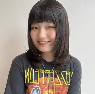 セミロング モデル募集/カレン /レイヤーカットのヘアスタイル