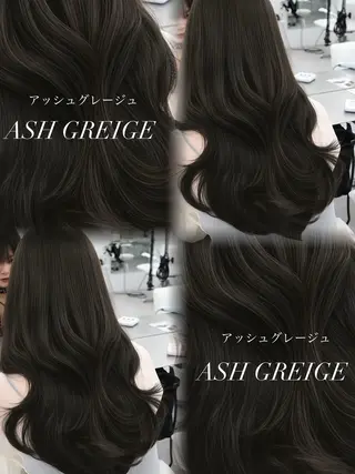 セミロング カラー 失敗しない顔まわり× 小顔補正レイヤー難波のヘアスタイル