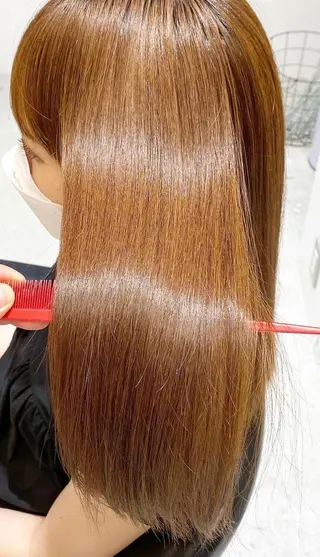 ロング カラー パーマ 🤎カット/ブリーチ /縮毛矯正/大宮🤎のヘアスタイル