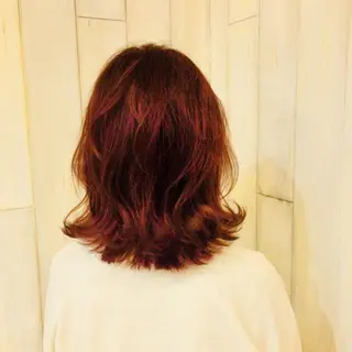 ミディアム カラー ALLEN hair 京橋店のヘアスタイル