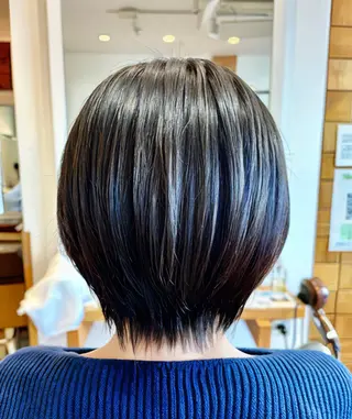 ショート 秋山知穂🌸縮毛矯正 ショートお任せ🌸のヘアスタイル