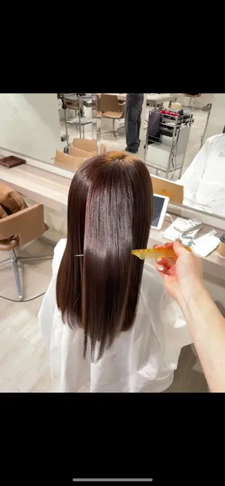 ロング ハイライトデザイン 特化/表参道/みづきのヘアスタイル