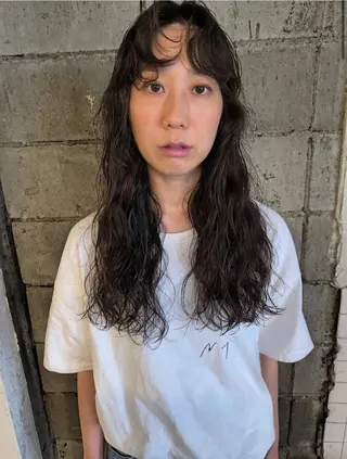 セミロング パーマ MIKU 岡山/倉敷のヘアスタイル