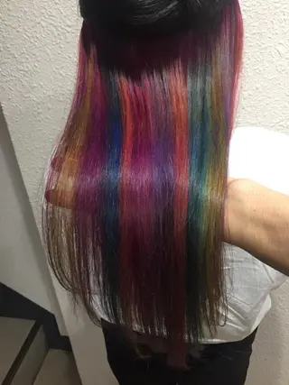 ロング カラー パーマ ヘアアレンジ メンズ キッズ ネイル マツエク・マツパ 新宿/髪質改善/ 美髪矯正✨浅江通友のヘアスタイル