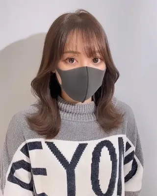 セミロング 柔らか透明感カラー ☀️koshi☀️のヘアスタイル