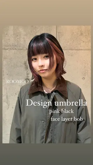 ショート レイヤーカット\ウル フ　chinatsuのヘアスタイル