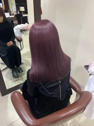セミロング カラー 田中 月菜のヘアスタイル
