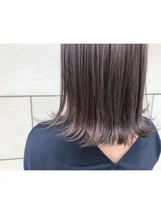 ミディアム カラー ヘアアレンジ 🌺まなみ/ うる艶カラー🌺のヘアスタイル