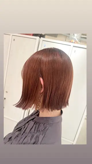 ショート カラー パーマ ハイライト/インナー /ブリーチ/レイヤーのヘアスタイル