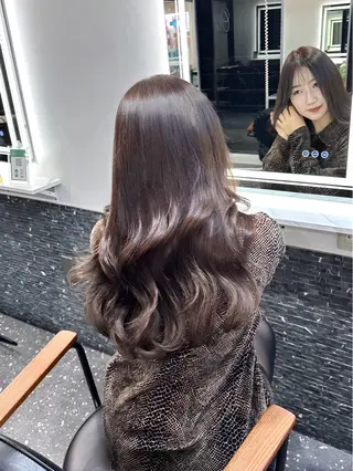 ロング カラー 山下 心のヘアスタイル