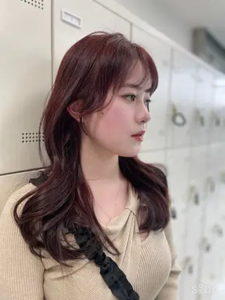 セミロング MOE 福岡韓国ヘア✧︎のヘアスタイル