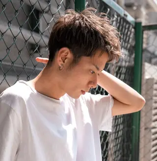 カラー メンズ HIRO✂️カットと カラーと縮毛矯正✂️のヘアスタイル