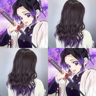 ロング カラー インナーカラー/ ストレート/奥野洸也のヘアスタイル