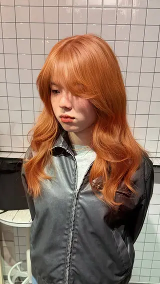 ロング カラー ウルフレイヤー エクステ/kokiのヘアスタイル