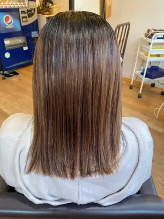 ミディアム 人見知りさんでも安心 奥田 里佳子のヘアスタイル