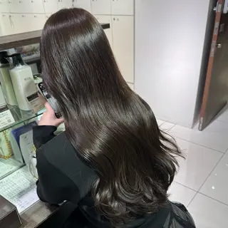 ロング カラー ヘアアレンジ ブリーチなしカラー /ベージュ/安形翔のヘアスタイル