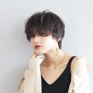 パーマ 柏 ウルフ/レイヤー 田中佐和🐺のヘアスタイル