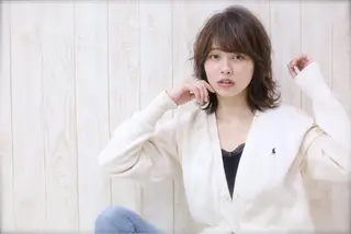 ミディアム カラー パーマ 髪質改善/縮毛矯正/ ボブ/店長/槌矢圭悟のヘアスタイル