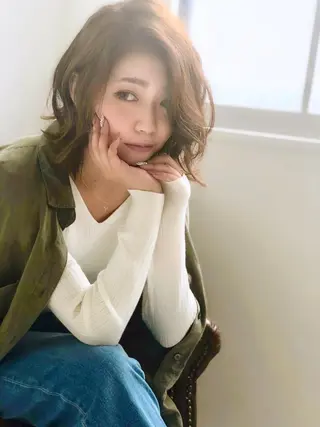 ミディアム カラー 🌟イメチェン美容師 🌟清水 大輝のヘアスタイル