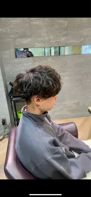 メンズ メンズ特化/フェザー /パーマ/伊勢元のヘアスタイル