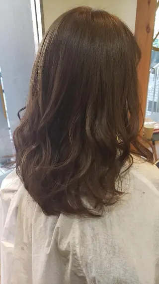 ミディアム カラー 長岡 健一のヘアスタイル
