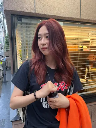 ロング カラー 末崎 聖子のヘアスタイル