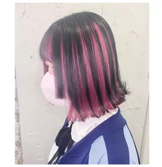ショート カラー GARU-ガル-所属・TSUNO🦖 派手髪/オタク美容師のヘアスタイル