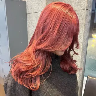 セミロング カラー ボブハイトーン🦖 デザインMAMIのヘアスタイル