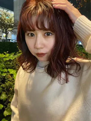 ミディアム sweep天神☁️ ルカ┊透明感カラーのヘアスタイル